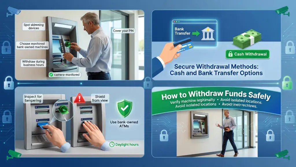 Secure Withdrawal Methods: Cash and Bank Transfer Options, ATM Tips, and How to Withdraw Funds Safely