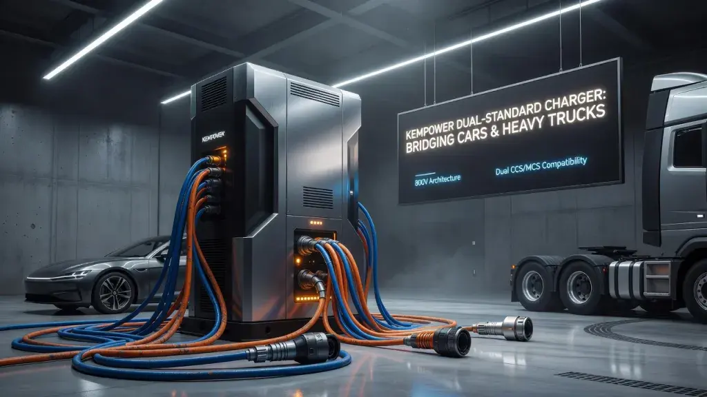 Kempower Unveils Dual-Standard Charger Bridging Cars and Heavy Trucks