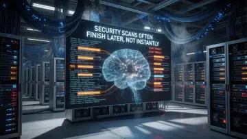 Security Scans Often Finish Later, Not Instantly
